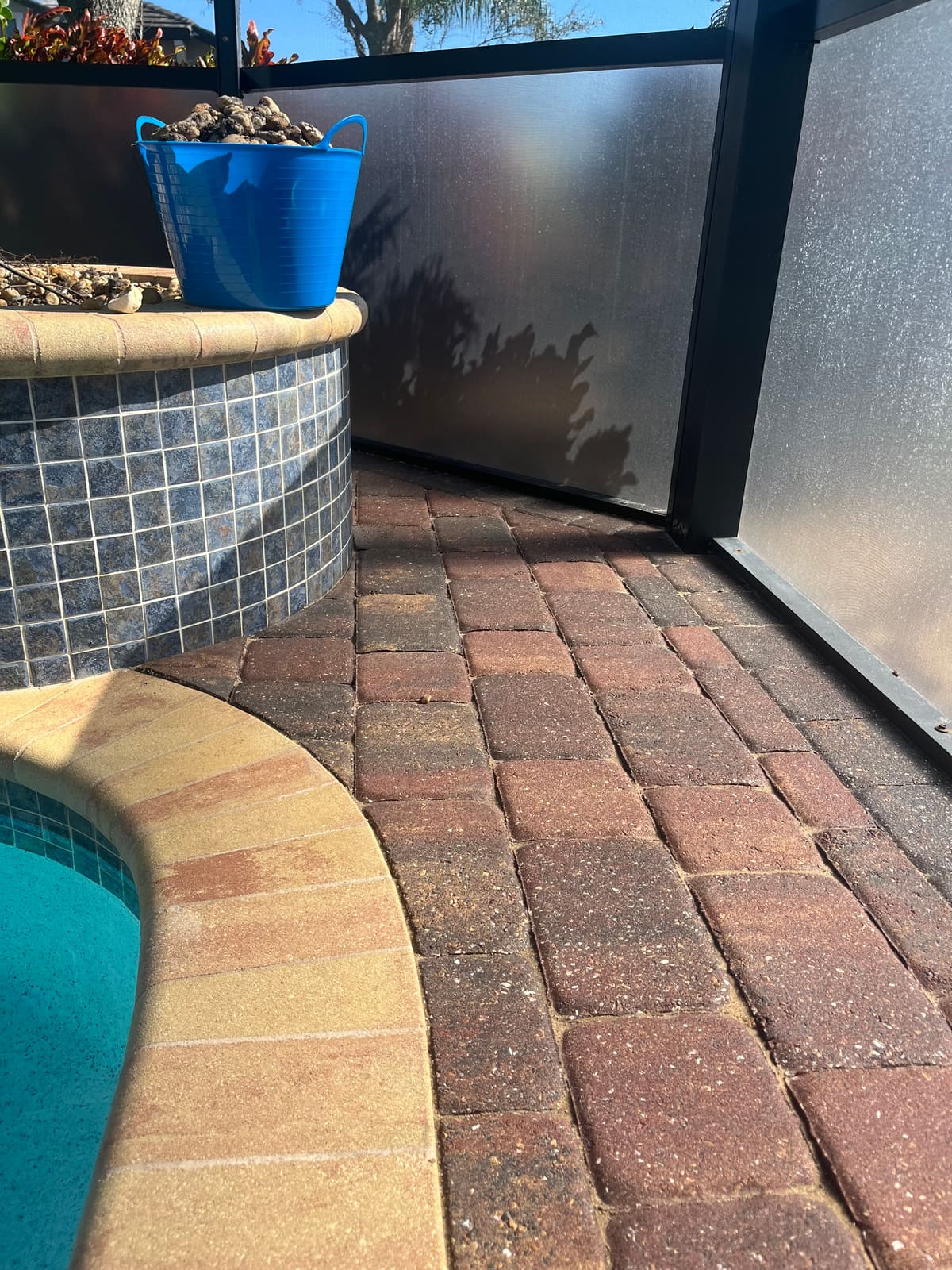 Pool deck and patio cleaning